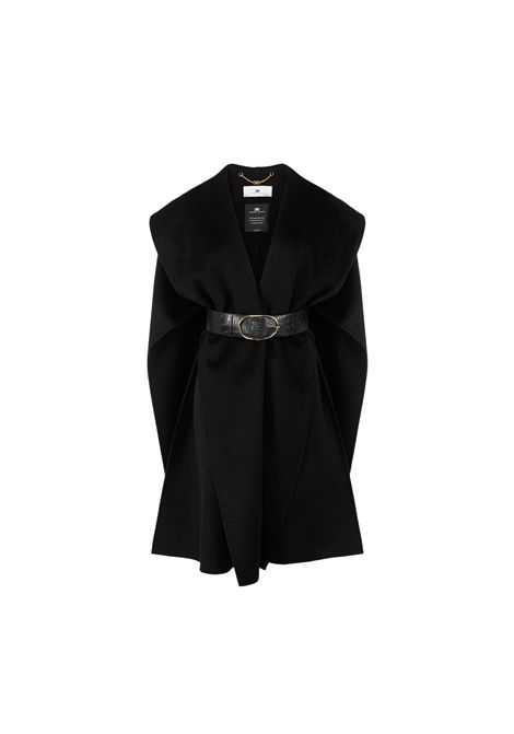 Mantella in panno di lana double ELISABETTA FRANCHI | Cappotti | CP67D56E2110